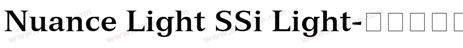 Nuance Light SSi Light字体转换